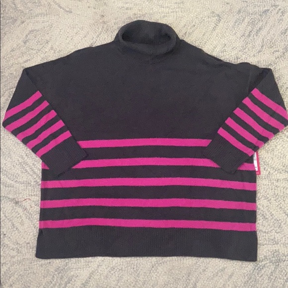 Vince Camuto Stripe Turtleneck Sweater - Picture 2 of 6
